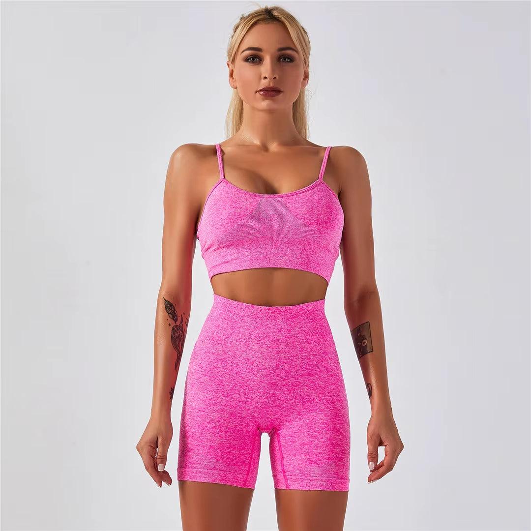 Quick-Dry Training Set — Women'S Tee + High-Waist Capri · REF BP-CMP-002