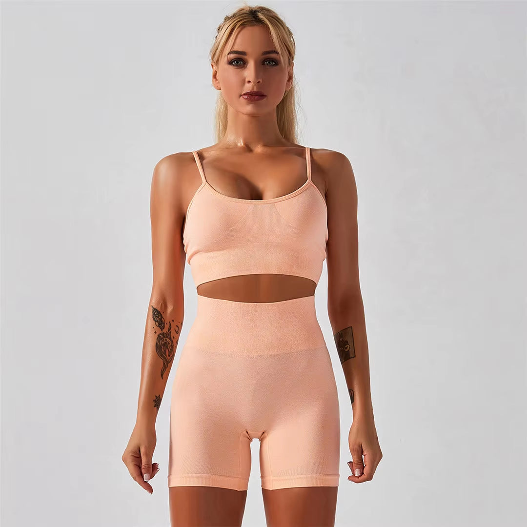 Quick-Dry Training Set — Women'S Tee + High-Waist Capri · REF BP-CMP-002