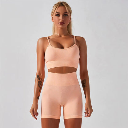 Quick-Dry Training Set — Women'S Tee + High-Waist Capri · REF BP-CMP-002
